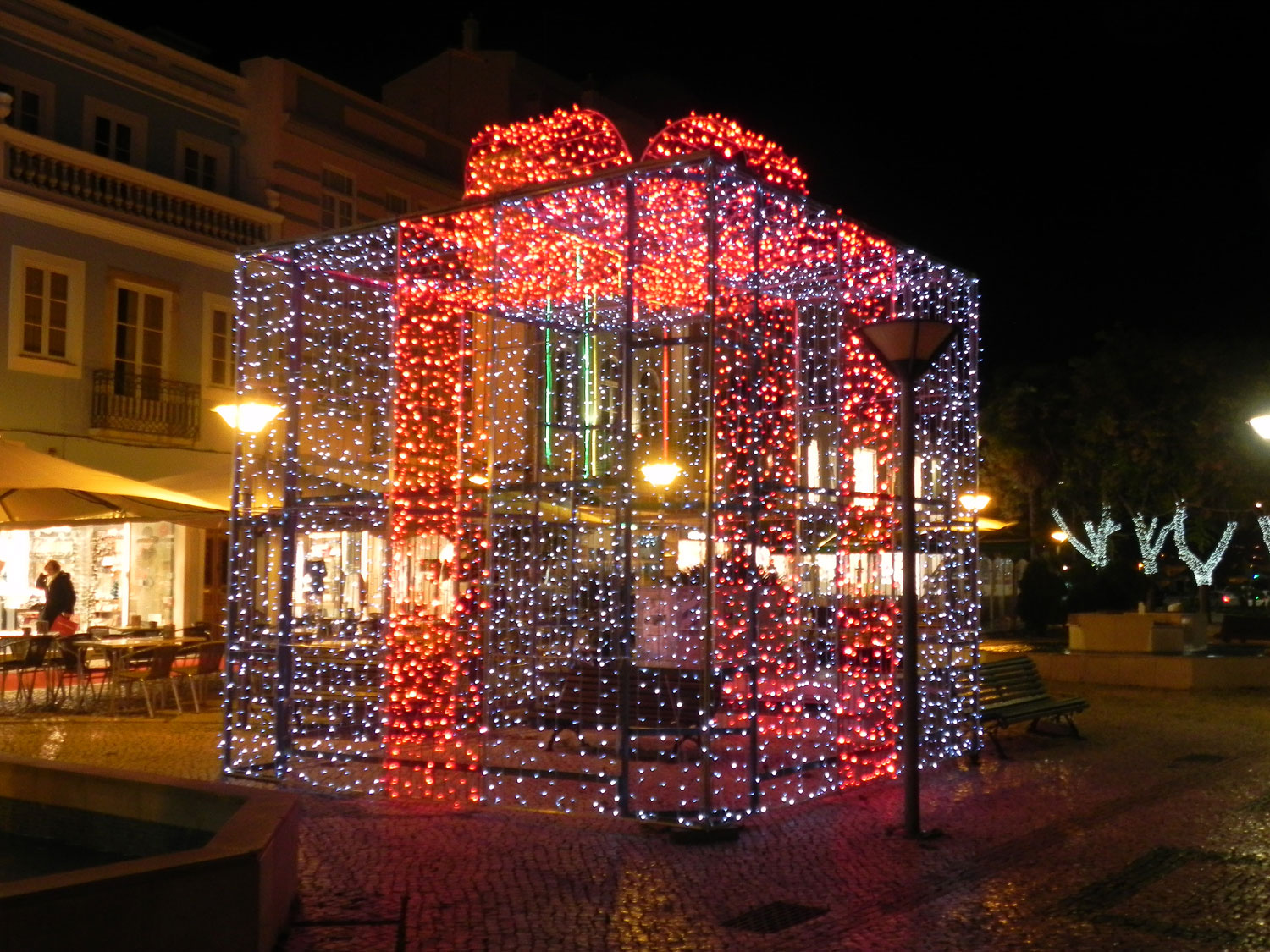 Weihnachtsbeleuchtung in Lagos an der Algarve