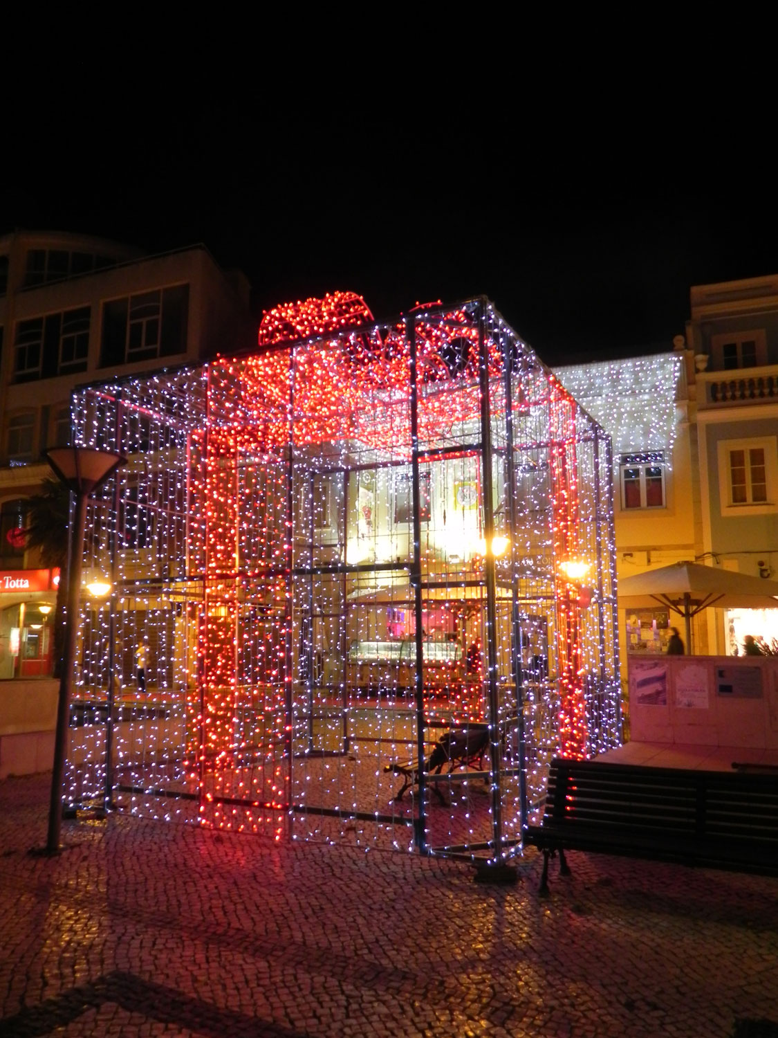 Weihnachtsbeleuchtung in Lagos an der Algarve